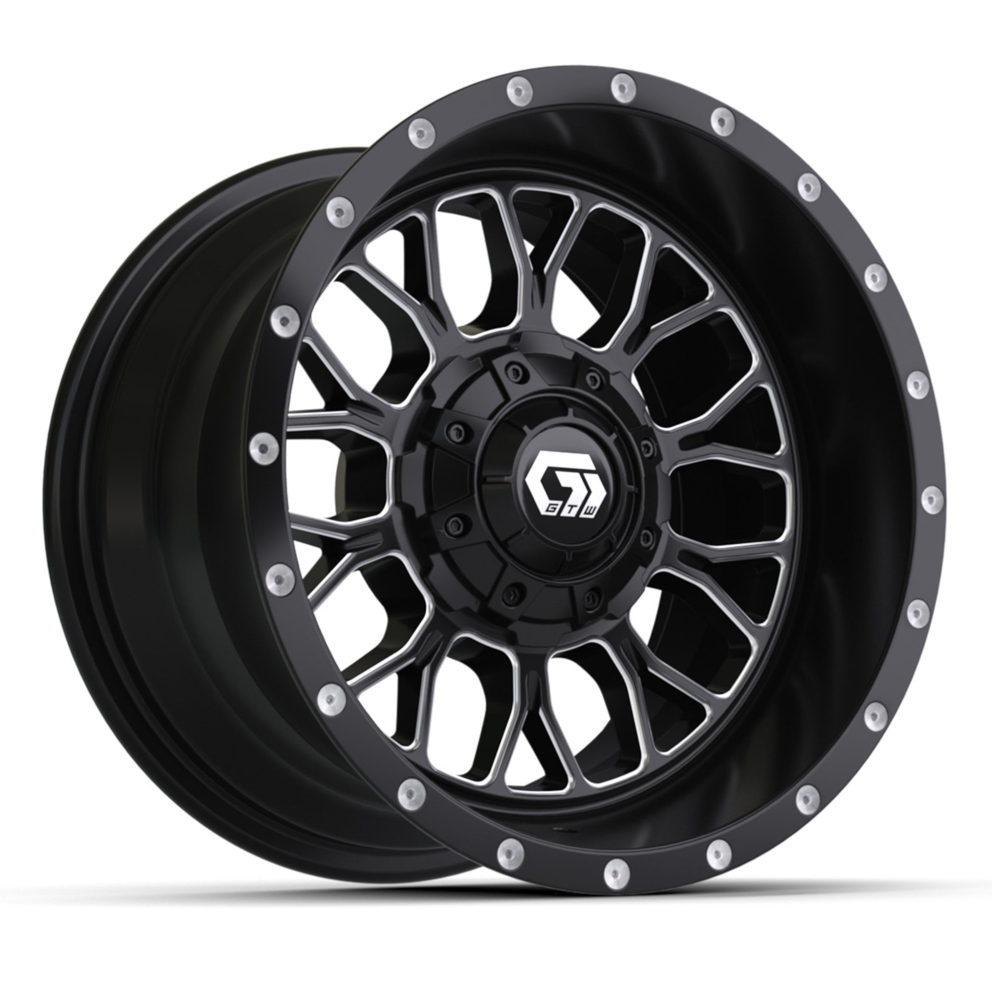 12″ GTW® Helix Black & Machined Wheel