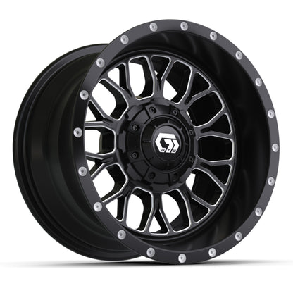 12″ GTW® Helix Black & Machined Wheel