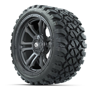 GTW® Shogun Gunmetal 15 in Wheels with 23x10-R15 Nomad Steel - 3/4 view