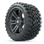 GTW® Shogun Gunmetal 15 in Wheels with 23x10-R15 Nomad Steel - 3/4 view