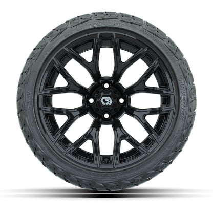 GTW Monaco Gloss Black 16 in Wheels with 225/40-R16 Maverick Hybrid Tires – Full Set