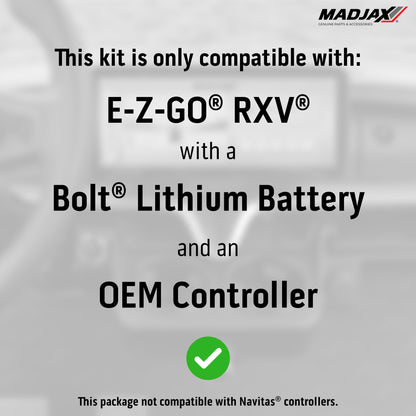 MadJax® Kinect™ Display Screen Kit for A/C motor EZGO RXV wi