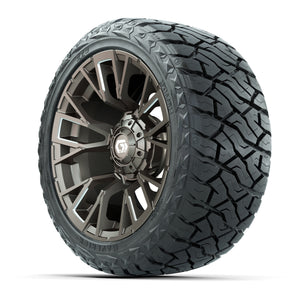 GTW Vandal Satin Bronze/Machined 14 in Wheels with 23x10.00- - 3/4 view