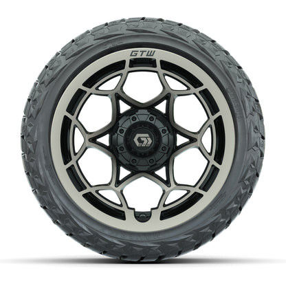 GTW Nexus Gloss Black/Satin Bronze 14 in Wheels with 23x10.0 - front view