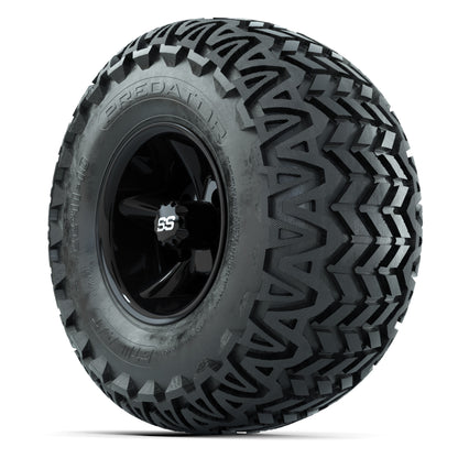 GTW Godfather Black 10 in Wheels with 22x11-10 Predator All-Terrain Tires – Full Set