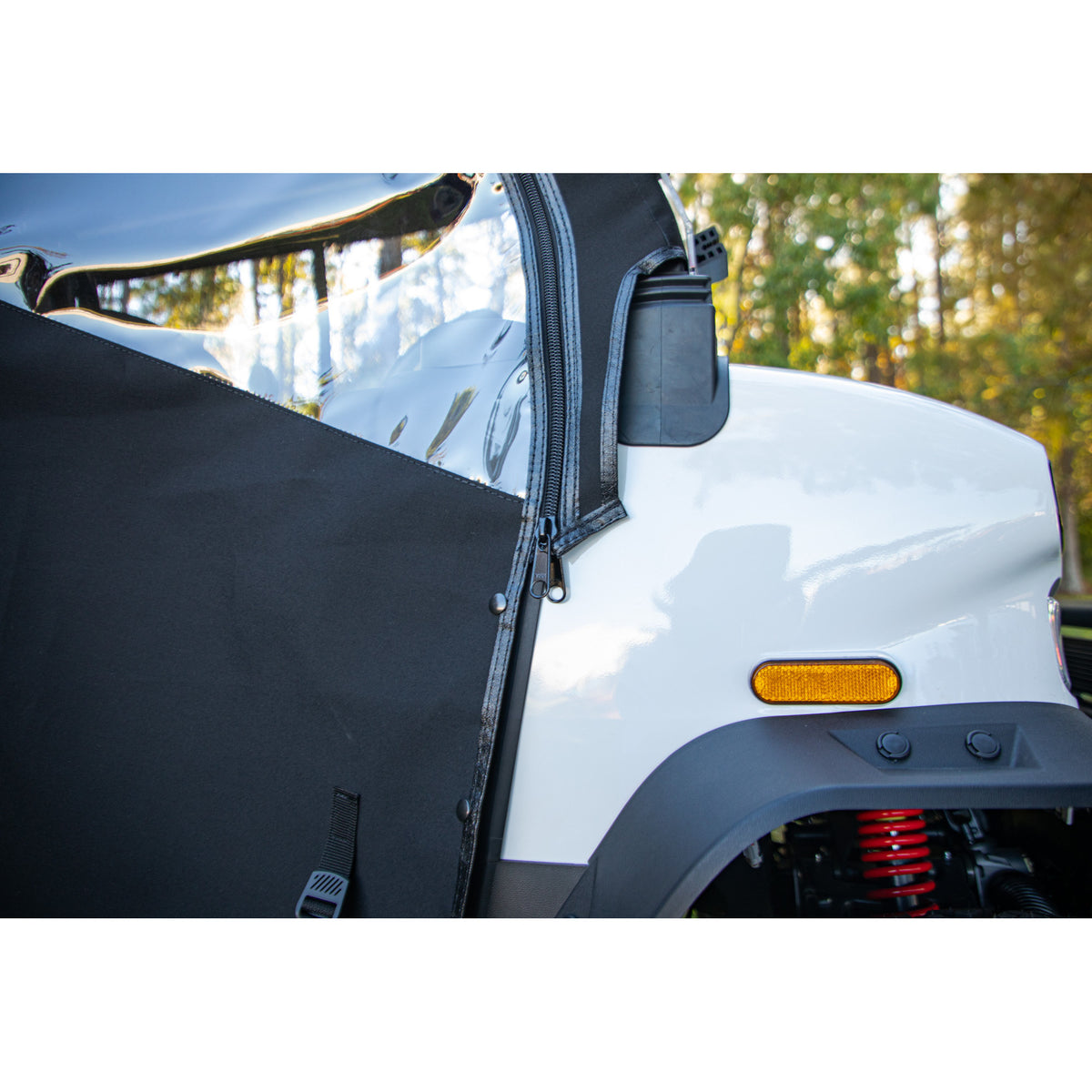 RedDot Denago Rover XL 4 Passenger Black 3-Sided Track Style Enclosure & Valance