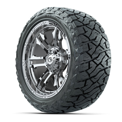 GTW Shogun Chrome 15 in Wheels with 23x10.00-R15 Maverick All-Terrain Tires – Full Set