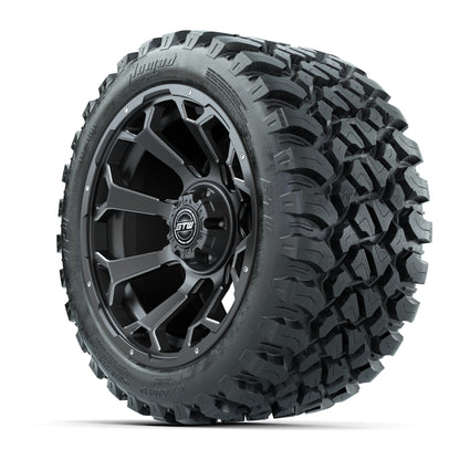 Set of (4) 14 in GTW Raven Wheels with 23x10-14 GTW Nomad Al - 3/4 view