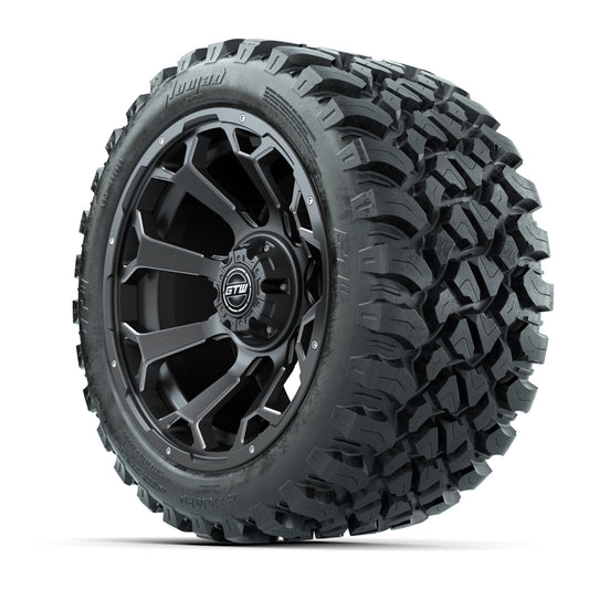 Set of (4) 14 in GTW Raven Wheels with 23x10-14 GTW Nomad Al - 3/4 view