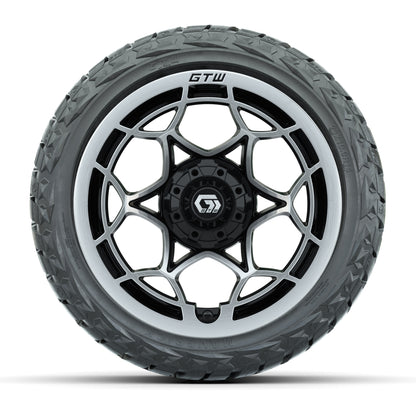 GTW Nexus Gloss Black 14 in Wheels with 23x10.00-R14 Maveric - front view