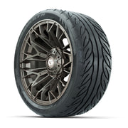 Set of (4) 14 in GTW® Stellar Matte Bronze Wheels with 205/4 - 3/4 view