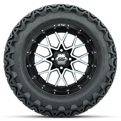 Set of (4) 14 in GTW Vortex Wheels with 23x10-14 GTW Predato - front view