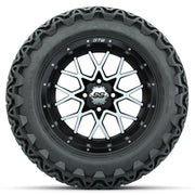 Set of (4) 14 in GTW Vortex Wheels with 23x10-14 GTW Predato - front view