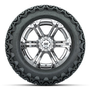 GTW Specter Chrome Wheels with 23in Predator A-T Tires - 14  - front view