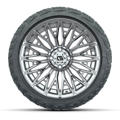 GTW Blur Chrome 16 in Wheels with 225/40-R16 Maverick Hybrid Tires – Full Set