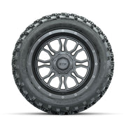 GTW Volt Gunmetal/Machined 14 in Wheels with 23x10.00-14 Rog - front view