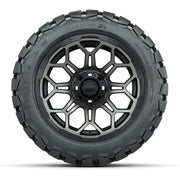 Set of (4) 14 in GTW Bravo Wheels with 22x10-14 GTW Timberwo - front view