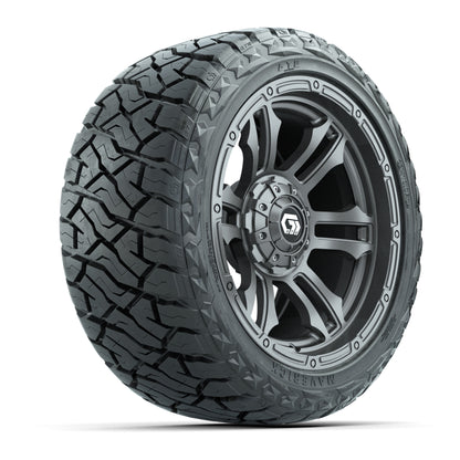 GTW Shogun Gloss Gunmetal 14 in Wheels with 23x10.00-R14 Maverick All-Terrain Tires – Full Set