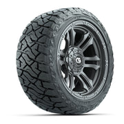 GTW Shogun Gloss Gunmetal 14 in Wheels with 23x10.00-R14 Maverick All-Terrain Tires – Full Set