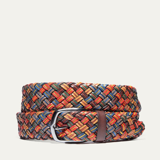Multi-Color Tubular Braided Belt