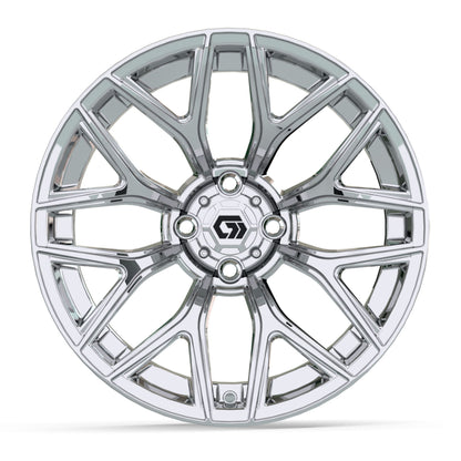 Monaco 16 inch GTW golf cart wheel - Chrome