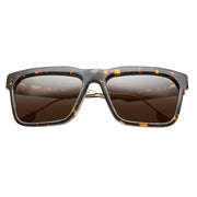 Deano: Polished Ambercomb Tortoise - Brushed Gold / Bronze AR Lens