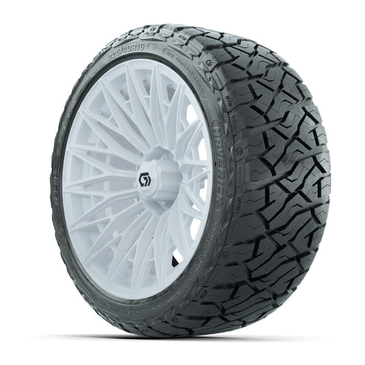 GTW Blur Gloss White 16 in Wheels with 225/40-R16 Maverick Hybrid Tires – Full Set