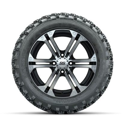 GTW Specter Machined/Black 14 in Wheels with 23x10.00-14 Rog - front view