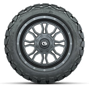 GTW Volt Gunmetal 14 in Wheels with 22X10-14 Timberwolf All- - front view