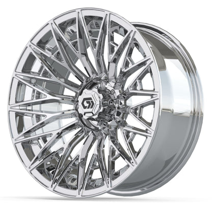 Blur 16 inch GTW golf cart wheel - Chrome