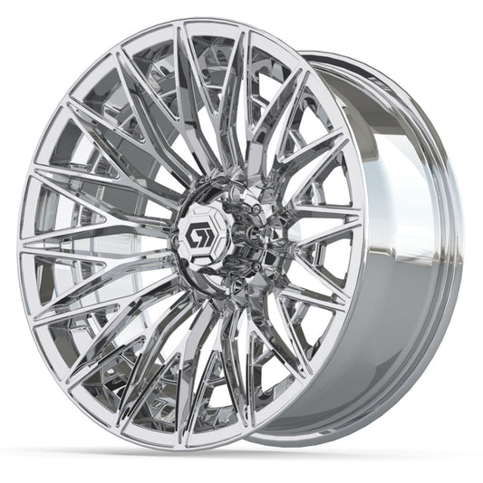 Blur 16 inch GTW golf cart wheel - Chrome