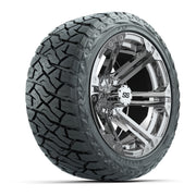 GTW Specter Chrome 14 in Wheels with 23x10.00-R14 Maverick All-Terrain Tires – Full Set