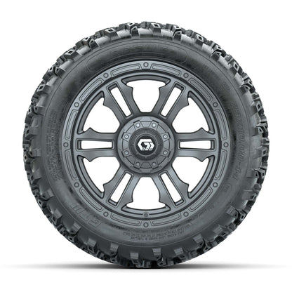 GTW® Shogun Gunmetal 14 in Wheels with 23X10.00-14 Rogue All - front view