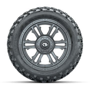 GTW® Shogun Gunmetal 14 in Wheels with 23X10.00-14 Rogue All - front view