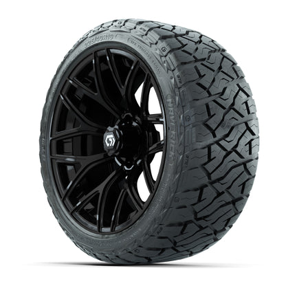 GTW Monaco Gloss Black 16 in Wheels with 225/40-R16 Maverick Hybrid Tires – Full Set