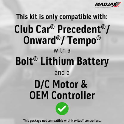 MadJax® Kinect™ Display Screen Kit for D/C motor Club Car Pr