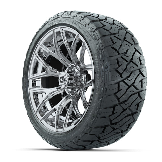 GTW Monaco Chrome 16 in Wheels with 225/40-R16 Maverick Hybrid Tires – Full Set