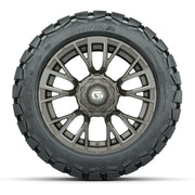 GTW® Vandal Satin Bronze/Machined 14 in Wheels with 22x10-14 - front view