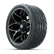Set of (4) 14 in GTW® Stellar Machined & Black Wheels wi - 3/4 view