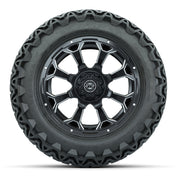 Set of (4) 14 in GTW Raven Wheels with 23x10-14 GTW Predator - front view