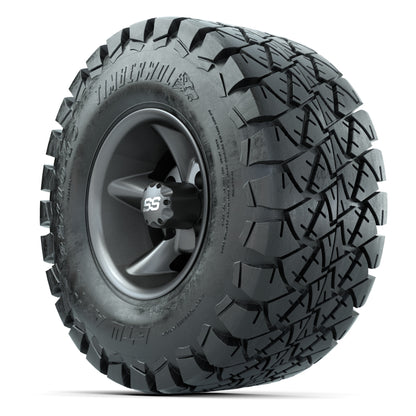 GTW Godfather Matte Gray 10 in Wheels with 22x10-10 Timberwolf All-Terrain Tires – Full Set