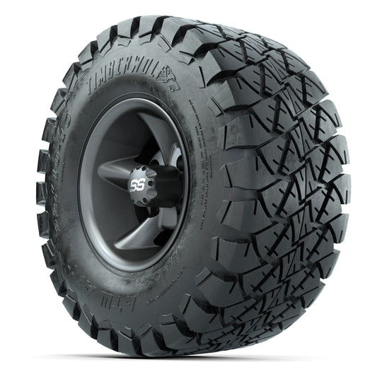 GTW Godfather Matte Gray 10 in Wheels with 22x10-10 Timberwolf All-Terrain Tires – Full Set