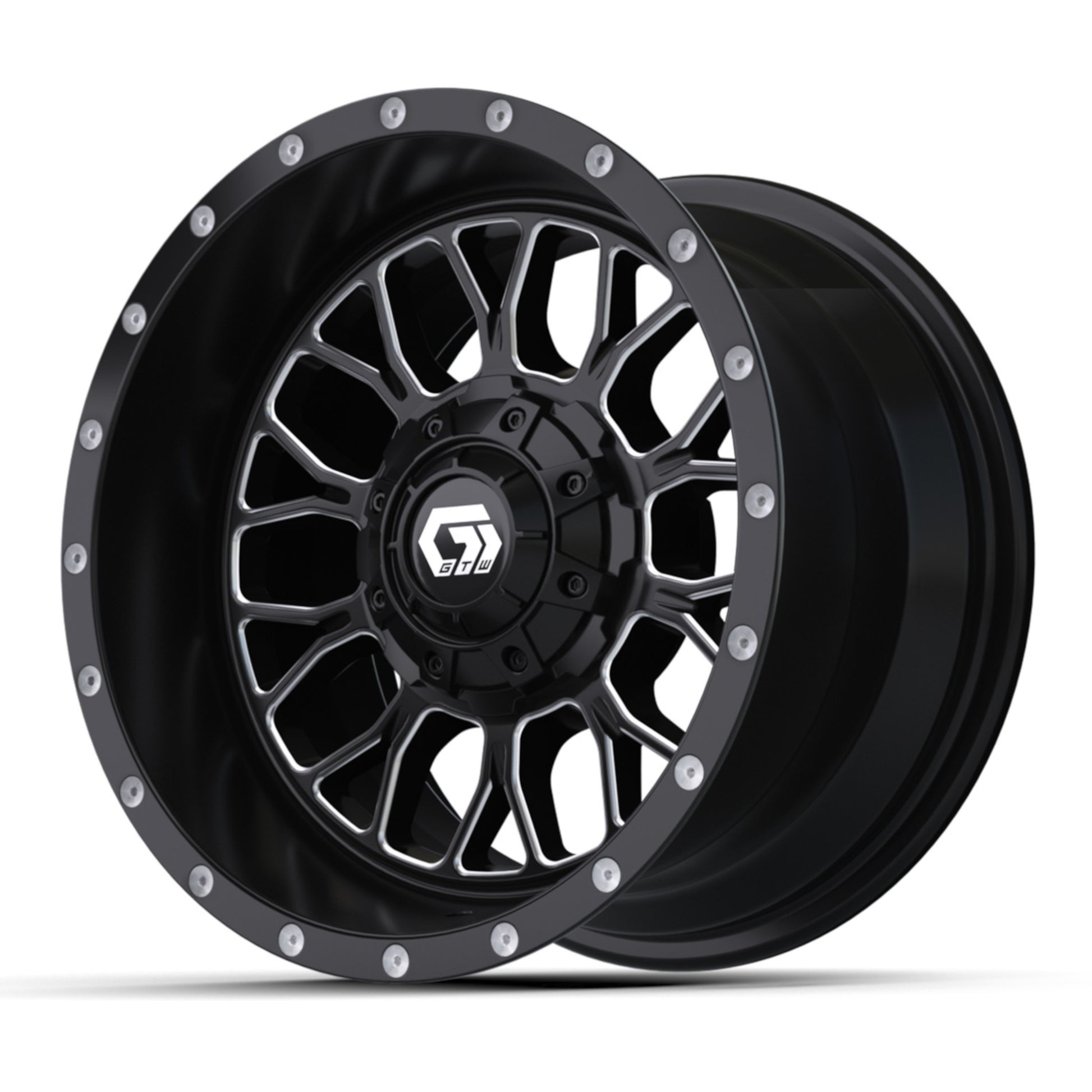 12″ GTW® Helix Black & Machined Wheel