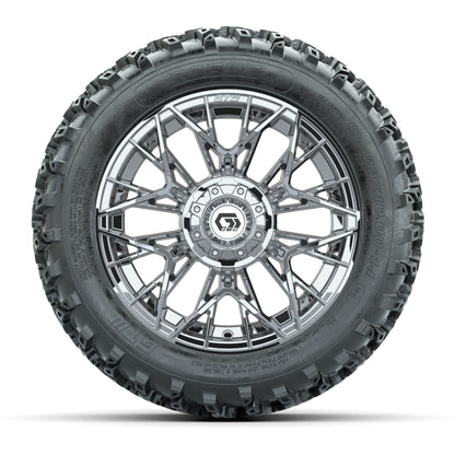 GTW Stellar Chrome 14 in Wheels with 23x10.00-14 Rogue All T - front view