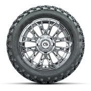 GTW Stellar Chrome 14 in Wheels with 23x10.00-14 Rogue All T - front view