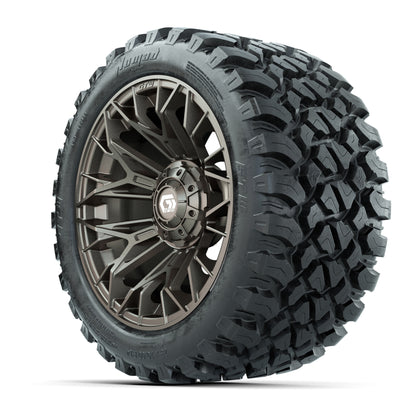 Set of (4) 14 in GTW® Stellar Matte Bronze Wheels with 23x10 - 3/4 view