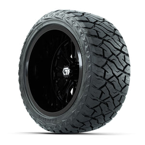 GTW Viper Gloss Black 14 in Wheels with 23X10-R14 Maverick Steel Belted Radial All-Terrain Tires – Full Set