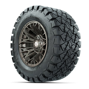 GTW® Stellar Matte Bronze 12 in Wheels with 22X10-12 Timberwolf All-Terrain Tires – Full Set