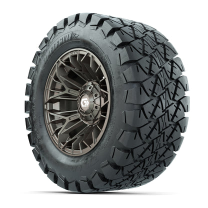 GTW® Stellar Matte Bronze 12 in Wheels with 22X10-12 Timberwolf All-Terrain Tires – Full Set