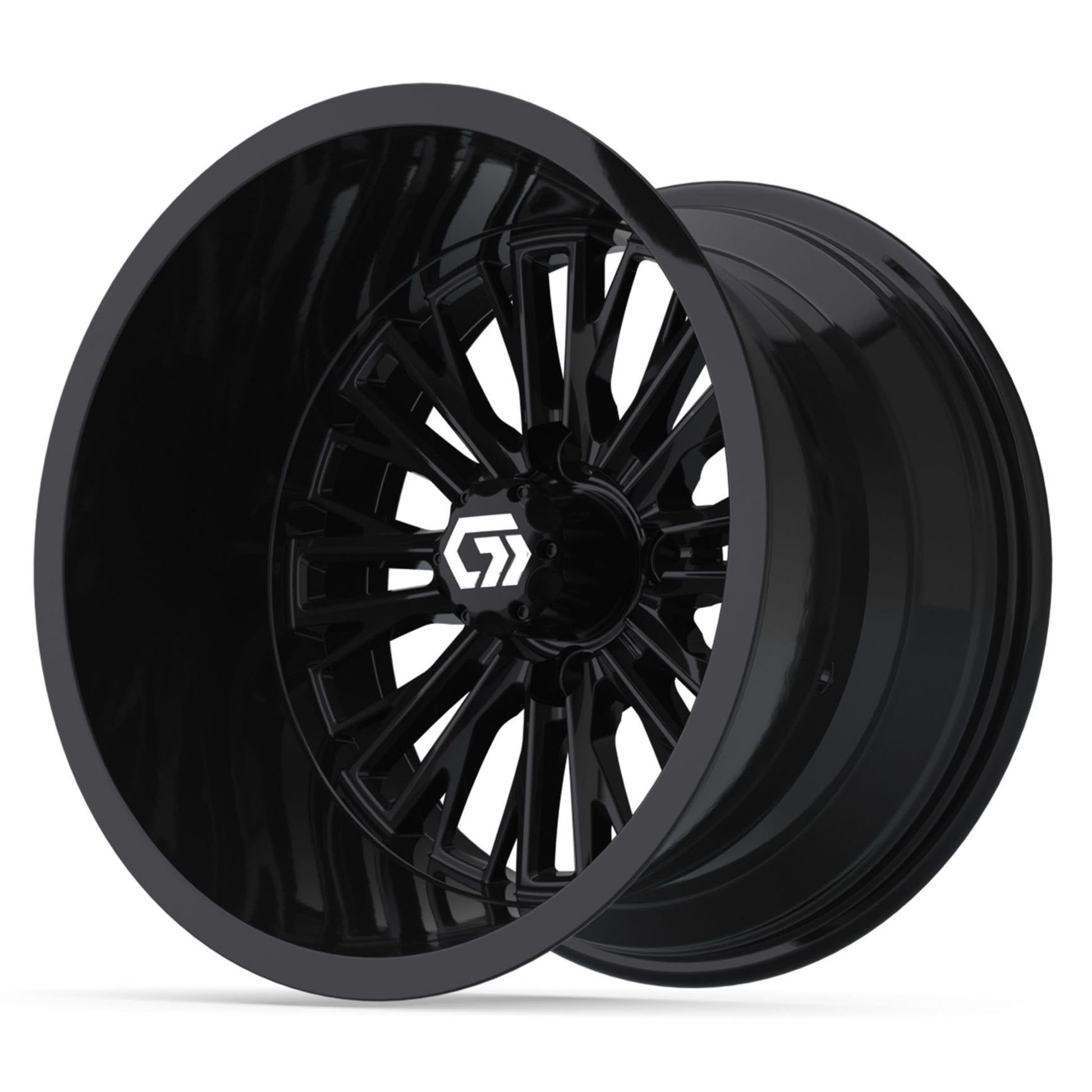 Viper Ultra-Wide 14 inch GTW golf cart wheel - Glossy Black